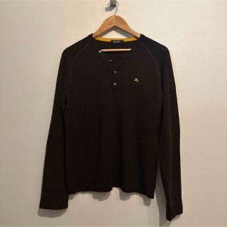 バーバリーブラックレーベル(BURBERRY BLACK LABEL)のBURBERRY BLACK LABEL ヘンリーネックニット ブラウン(ニット/セーター)