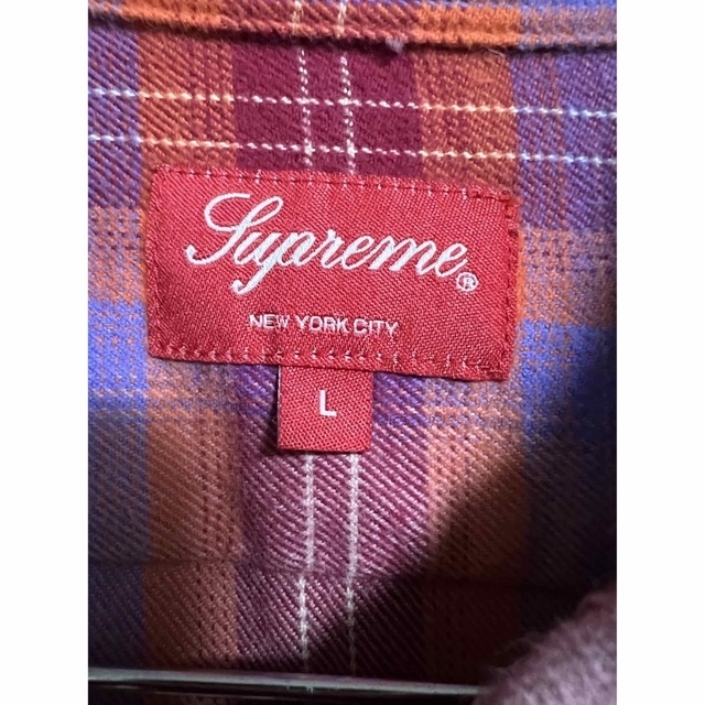 Supreme Brushed Plaid Flannel Shirt Pink 【お買得】 9000円 www