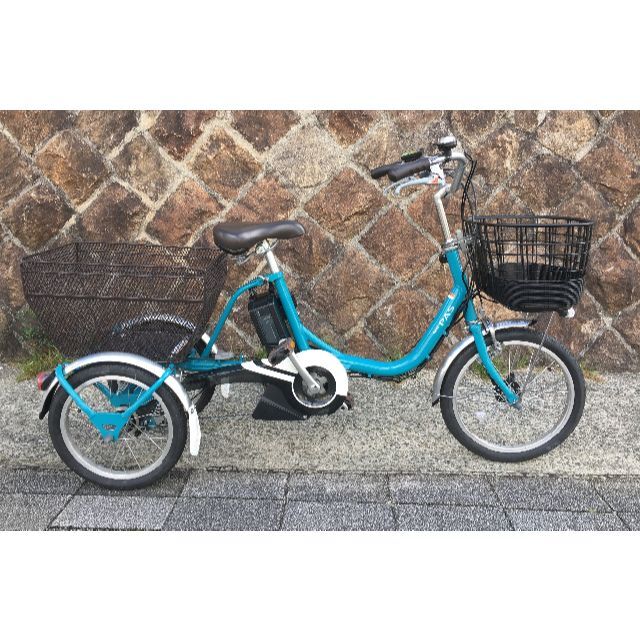 ヤマハ - 地域限定送料無料　パスワゴン　三輪車　2021年　青　神戸市　電動自転車