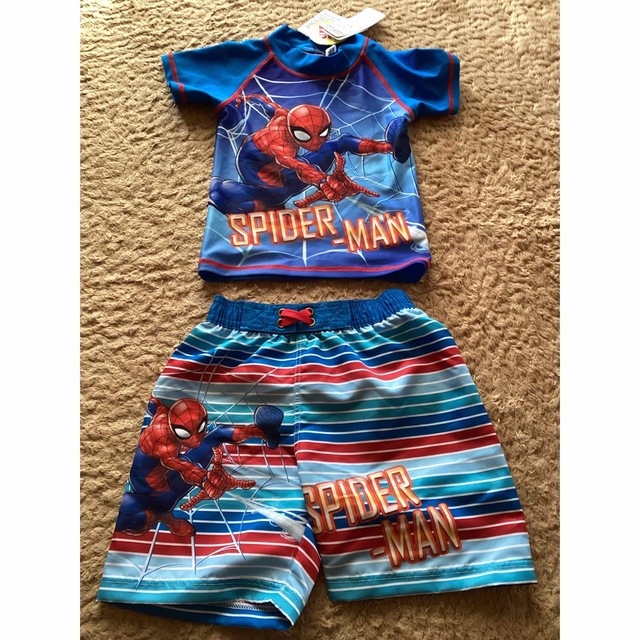 MARVEL(マーベル)の新品　100 MARVELスパイダーマン水着 キッズ/ベビー/マタニティのキッズ服男の子用(90cm~)(水着)の商品写真