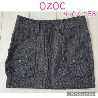 オゾック(OZOC)のOZOC　オゾック　ミニスカート　黒　ブラック　38　Mサイズ(ミニスカート)