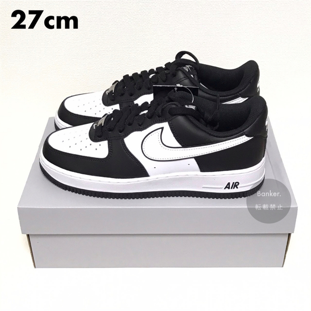 27【新品】NIKE AIR FORCE 1 07 ホワイトブラック パンダ