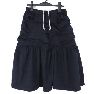 コム デ ギャルソン(COMME des GARCONS) ネイビー ロングスカート 