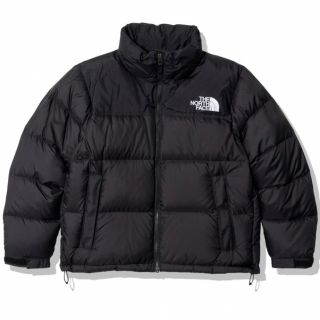 ザノースフェイス(THE NORTH FACE)のノースフェイス ショートヌプシジャケット 新品 ブラック Lサイズ レディース(ダウンジャケット)