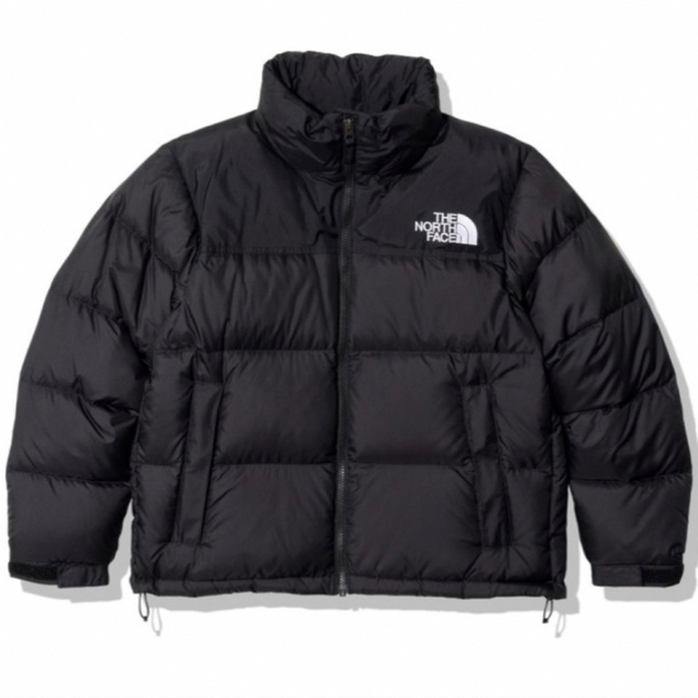 THE NORTH FACE(ザノースフェイス)のノースフェイス ショートヌプシジャケット 新品 ブラック XLサイズ レディース レディースのジャケット/アウター(ダウンジャケット)の商品写真