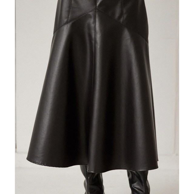 fake leather mermaid skirt レディースのスカート(ロングスカート)の商品写真