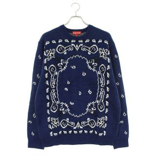 限定 クーポン10% シュプリーム 18SS Bandana Sweater バンダナ柄 ...