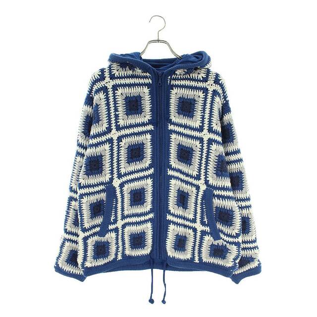 シュプリーム 20AW Crochet Hooded Zip Up Sweater ジップアップ