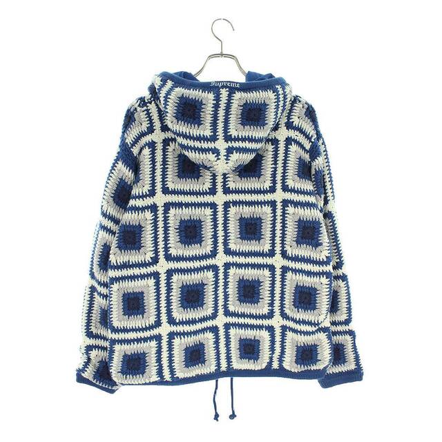 シュプリーム 20AW Crochet Hooded Zip Up Sweater ジップアップフーデッドニット メンズ M