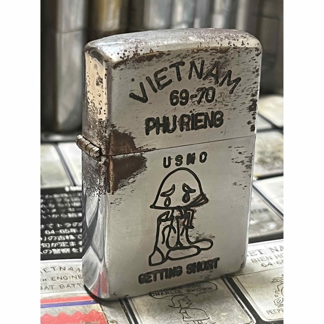 ベトナムZIPPO】本物 1969年製ベトナムジッポー「メットマン」 - www