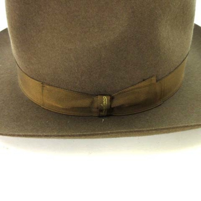 Borsalino(ボルサリーノ)のボルサリーノ ハット ラビットファー 中折れ帽 イタリア製 茶 ブラウン 61 メンズの帽子(ハット)の商品写真