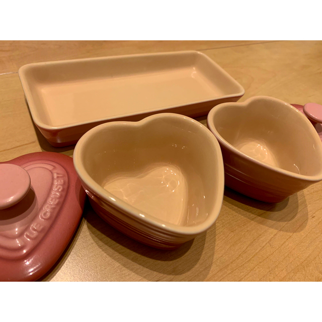 LE CREUSET(ルクルーゼ)のル・クルーゼ　プチ・ラムカン・ダムール・セット ローズクオーツ インテリア/住まい/日用品のキッチン/食器(食器)の商品写真