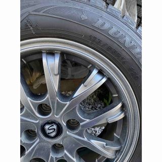 ダンロップ(DUNLOP)の14インチアルミホイール付スタッドレスタイヤ　4本セット(タイヤ・ホイールセット)