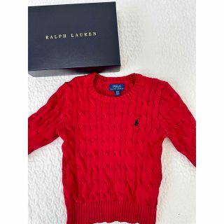 ラルフローレン(Ralph Lauren)のラルフローレン　セーター　レッド　3t(ニット)