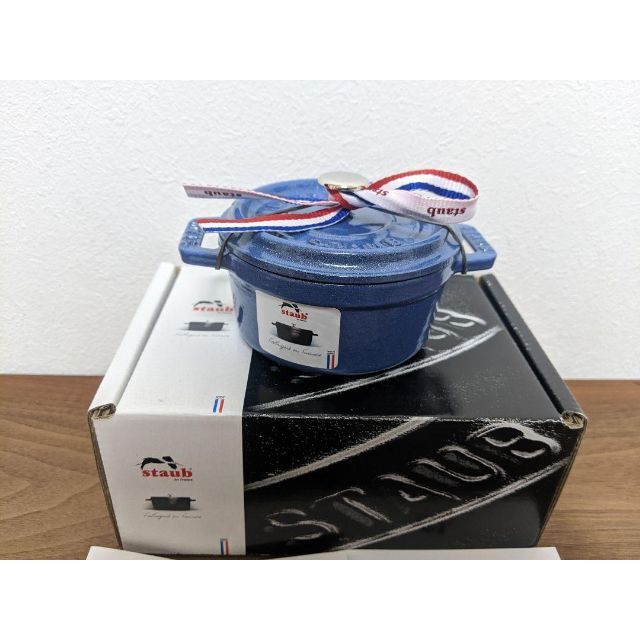 大人気新作 staub ココット10cm ルミナスブルー 調理器具 - education