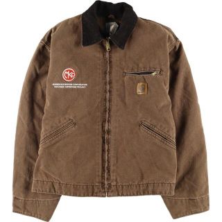 カーハート(carhartt)の古着 80年代 カーハート Carhartt デトロイトジャケット ダック地ワークジャケット USA製 メンズL ヴィンテージ /eaa306987(その他)