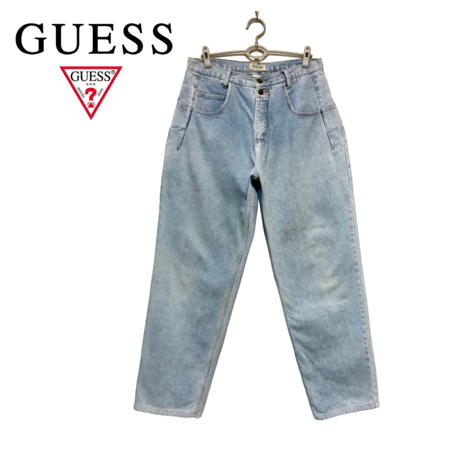 GUESS - GUESS ［USA製］［90s］［W34］ワイドバギーデニムパンツの