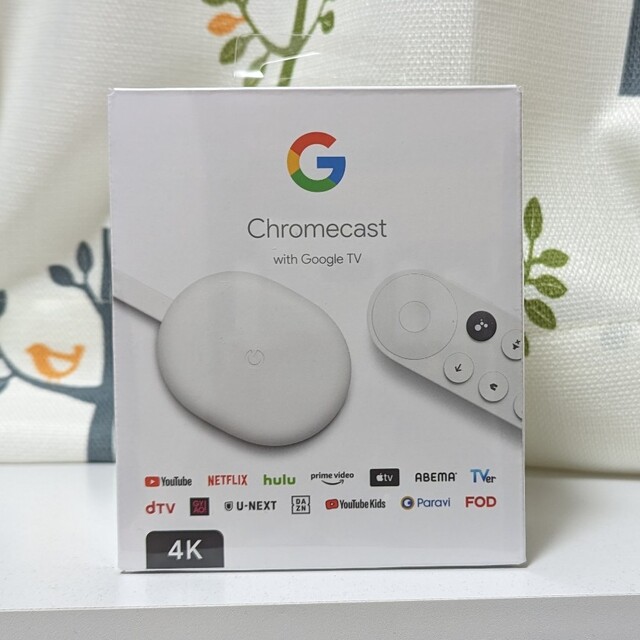 【新品未開封】Chromecast with Google TV 4K　ホワイト