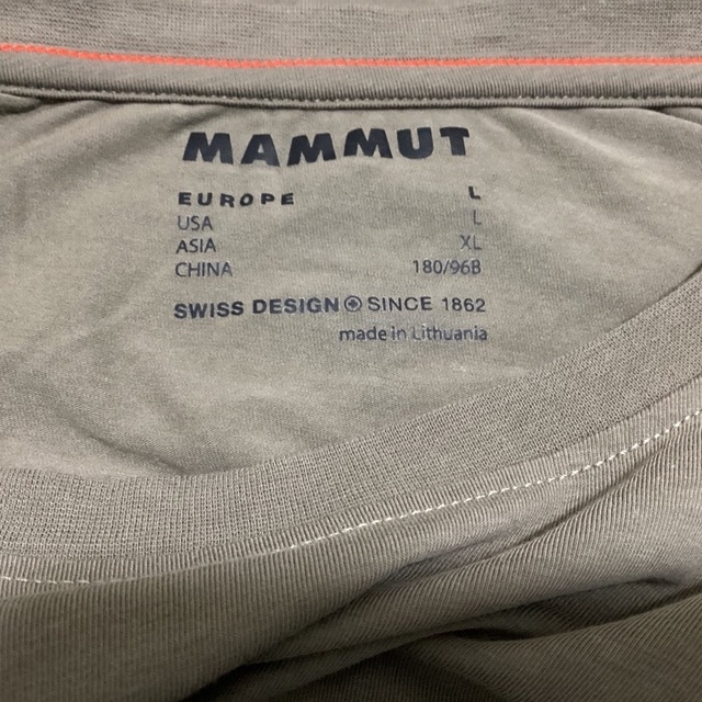 Mammut(マムート)の【古着】MAMMUT Tシャツ サイズMLくらい メンズのトップス(Tシャツ/カットソー(半袖/袖なし))の商品写真