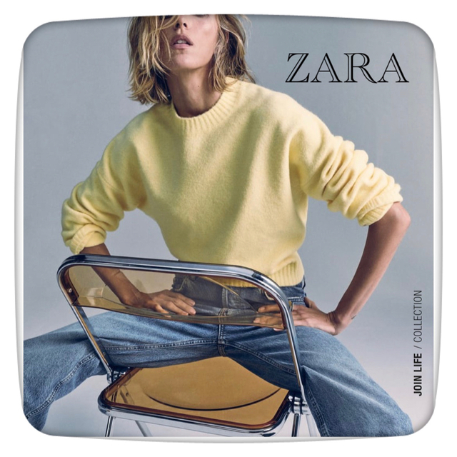 ZARA(ザラ)のZARA ザラ　ソフトニットセーター　イエロー　M レディースのトップス(ニット/セーター)の商品写真