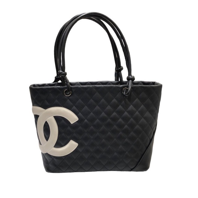 全国総量無料で シャネル - CHANEL CHANEL トートバ【中古】 ラージ トートバッグ カンボンライン トートバッグ