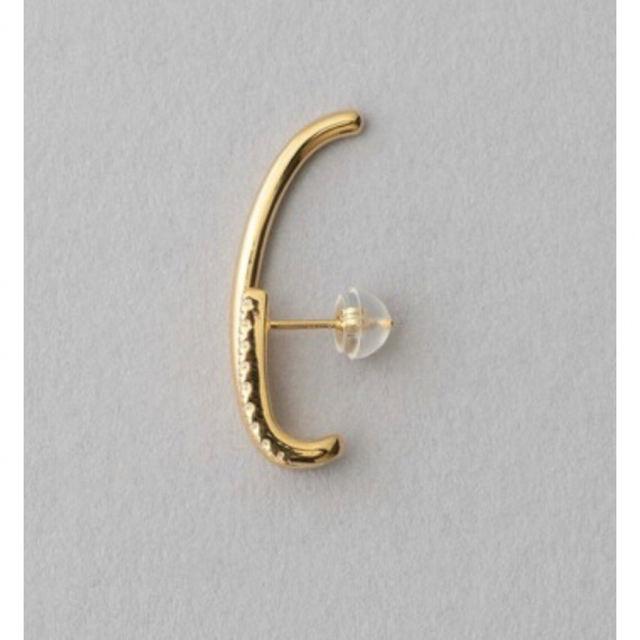 ete エテ ピアス ダブルライン ビジュー フローピアス