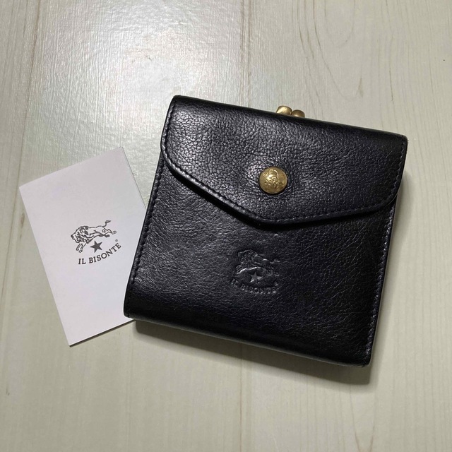 IL BISONTE(イルビゾンテ)のイルビゾンテ　財布　がま口　黒 レディースのファッション小物(財布)の商品写真