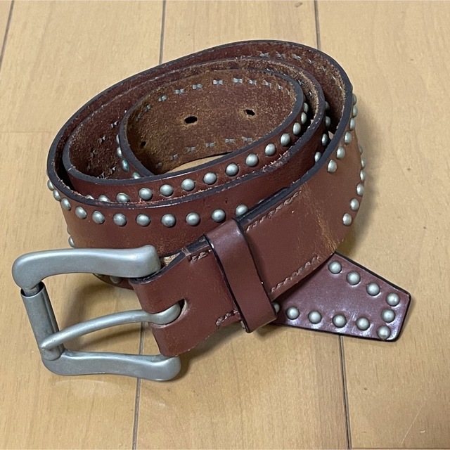Whitehouse Cox/スタッズベルト(34inch)-