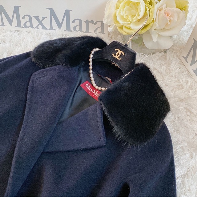 Max Mara(マックスマーラ)の★新品同様★MaxMara マックスマーラ バージンウール ロングコート★ レディースのジャケット/アウター(ロングコート)の商品写真