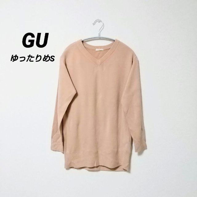GU(ジーユー)のゆったりめS ピンク ニット セーター GU 長袖 レディースのトップス(ニット/セーター)の商品写真