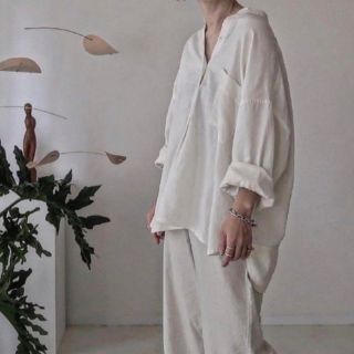 アギュー(ARGUE)のargue linen cottondenimプルオーバーシャツ(シャツ/ブラウス(長袖/七分))