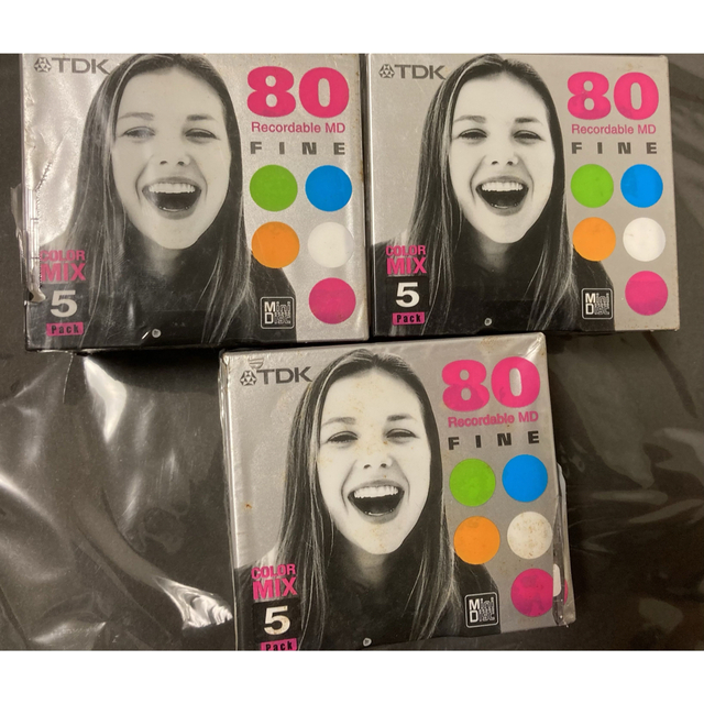 TDK(ティーディーケイ)のTDK ミニディスク　５巻　　80 color mix エンタメ/ホビーのエンタメ その他(その他)の商品写真