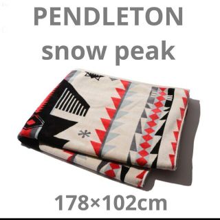 スノーピーク(Snow Peak)の新品未使用 snow peak×PENDLETON タオルブランケット ベージュ(寝袋/寝具)