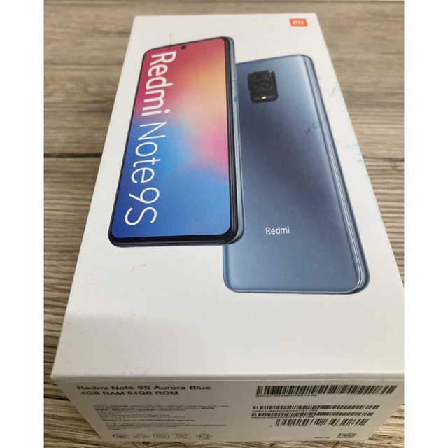 シャオミ(Xiaomi)　Redmi Note9S 64G 国内版 SIMフリー