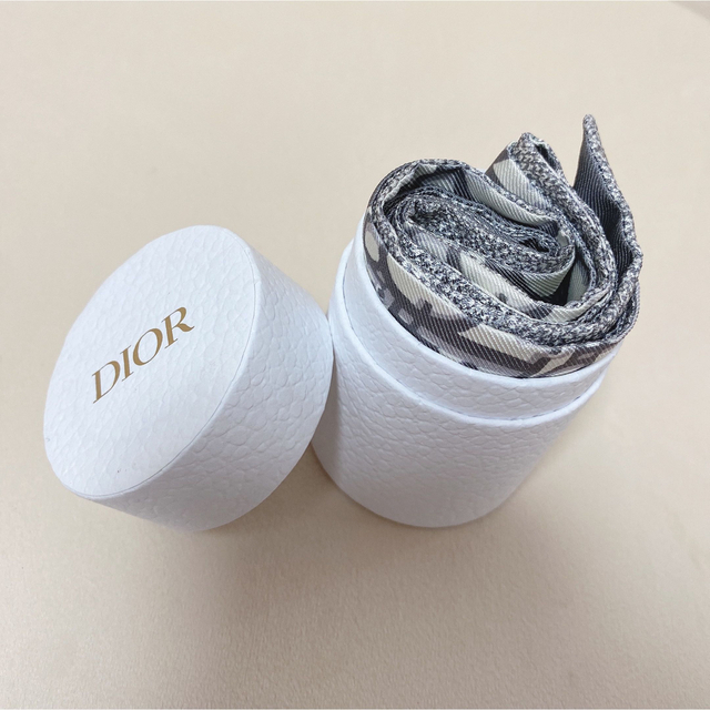 Christian Dior - DIOR◇ミッツァ スカーフ◇オブリーク◇グレー◇新品