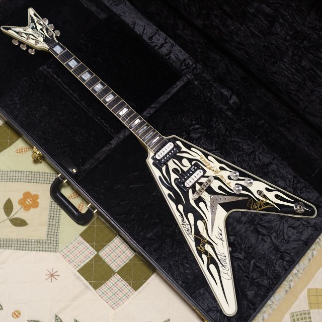 【サイン入り】 Dean USA Michael Schenker Flames