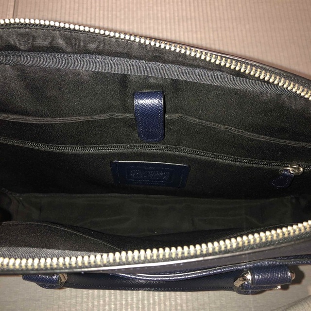 COACH】ビジネスバッグ ネイビー COACH】ビジネスバッグ ネイビー