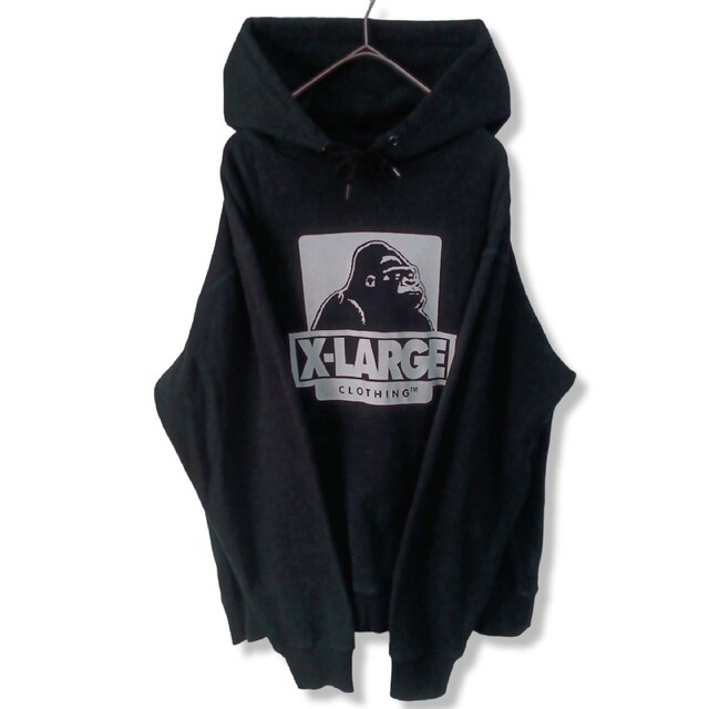 XLARGE(エクストララージ)の【大人気】 xlarge エクストララージパーカースエット　黒系　メンズM相当 メンズのトップス(パーカー)の商品写真