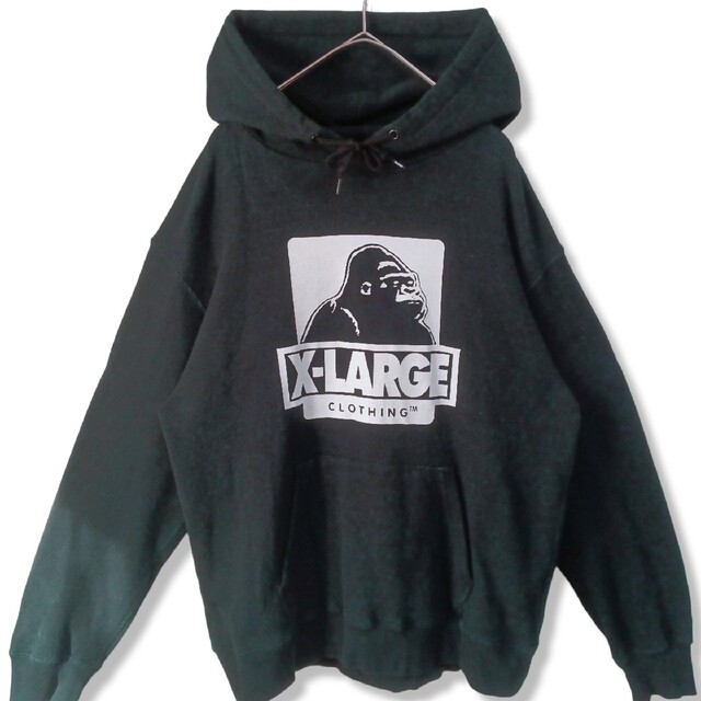 XLARGE(エクストララージ)の【大人気】 xlarge エクストララージパーカースエット　黒系　メンズM相当 メンズのトップス(パーカー)の商品写真