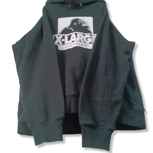 XLARGE(エクストララージ)の【大人気】 xlarge エクストララージパーカースエット　黒系　メンズM相当 メンズのトップス(パーカー)の商品写真