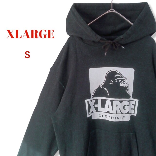 XLARGE(エクストララージ)の【大人気】 xlarge エクストララージパーカースエット　黒系　メンズM相当 メンズのトップス(パーカー)の商品写真