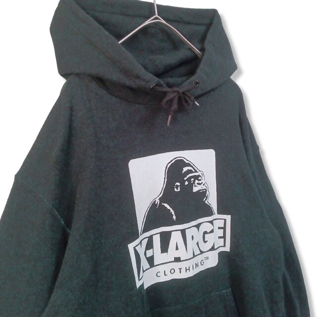 XLARGE(エクストララージ)の【大人気】 xlarge エクストララージパーカースエット　黒系　メンズM相当 メンズのトップス(パーカー)の商品写真