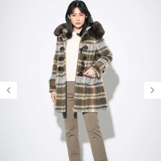 GRACE CONTINENTAL - 専用 シャギーチェックダッフルコート グレース