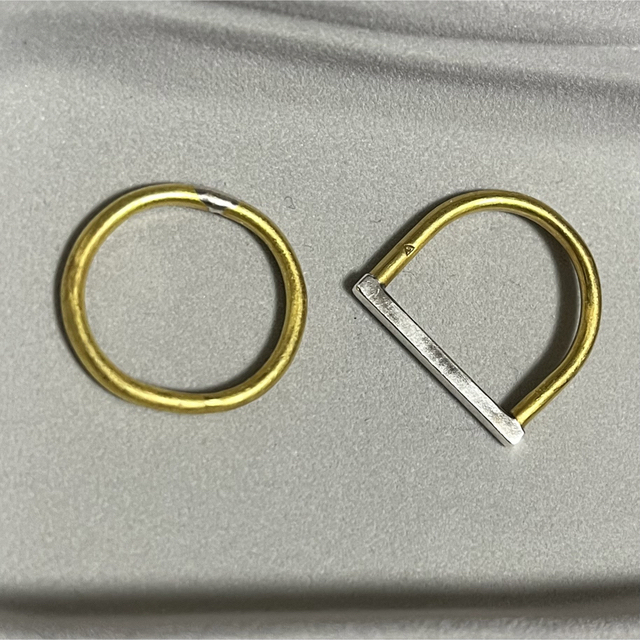 JAM HOME MADE(ジャムホームメイド)の真鍮指輪セット　恐らく11号 レディースのアクセサリー(リング(指輪))の商品写真