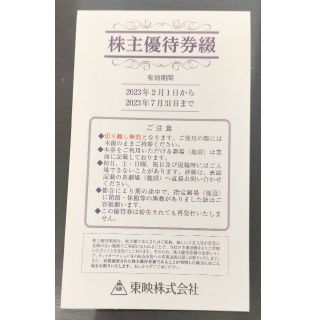 東映 株主優待券綴 2023年7月期限(その他)