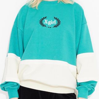 COLLEGE SWEAT TOP(緑)(スウェット)