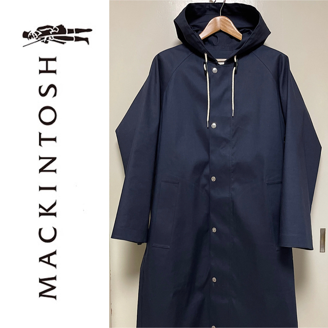 流行 MACKINTOSH 美品 マッキントッシュ ゴム引きフーデッドコート