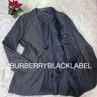 バーバリーブラックレーベル(BURBERRY BLACK LABEL)の【極上の一品✨】バーバリーブラックレーベル ストライプ モノグラム(テーラードジャケット)