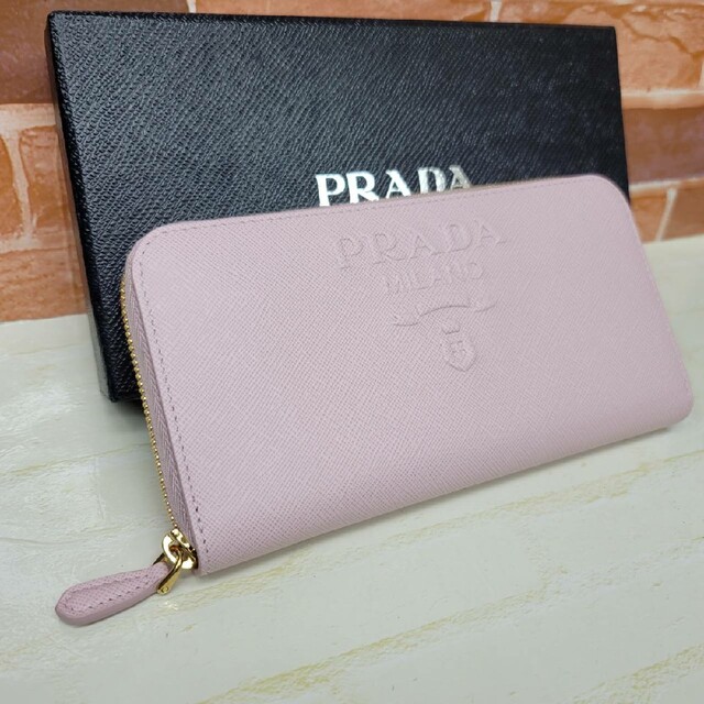 美品 正規品 PRADA VITELLO GRAIN CIPRIA プラダ財布