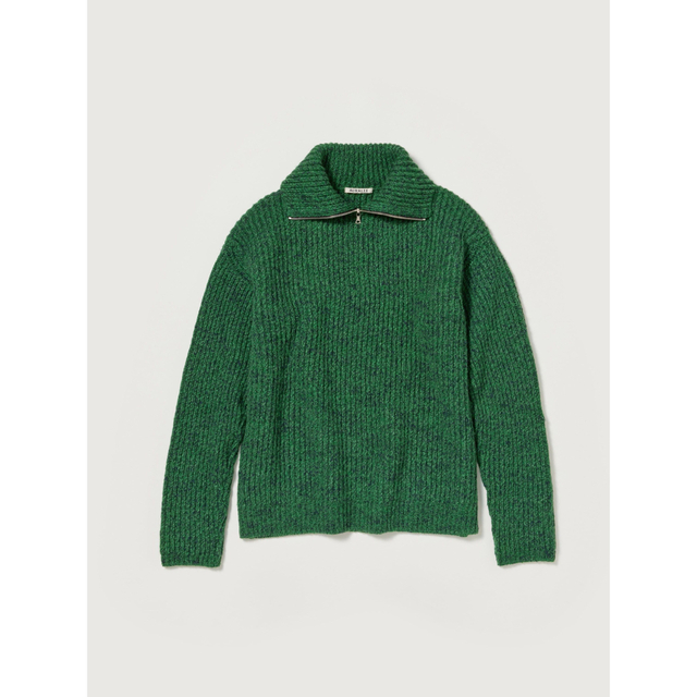 AURALEE WOOL BABY ALPACA MIX RIB KNIT | munchercruncher.com